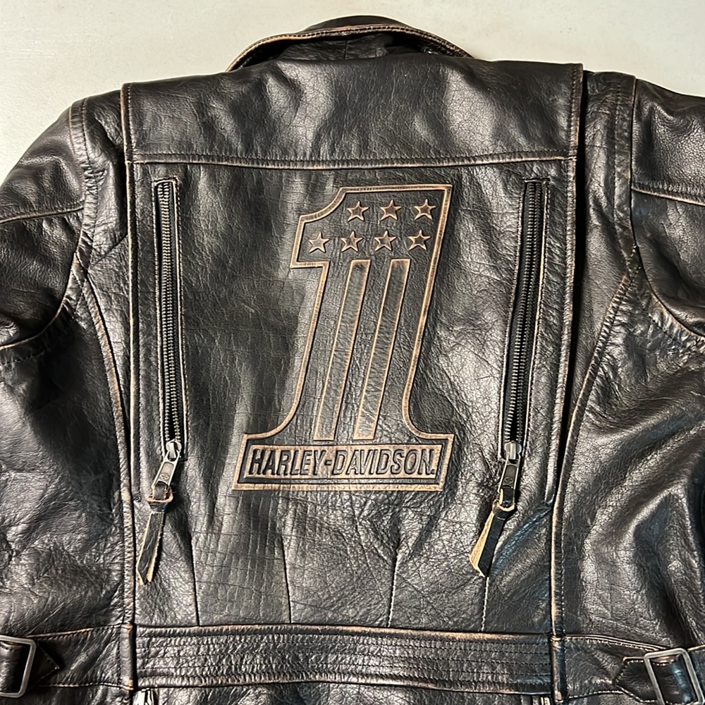 Harley-Davidson Black Leather Jacket - Picture 4 of 16